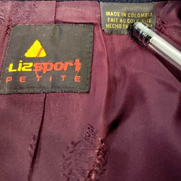 Lizsport Blazer 100% Wool Single-Button Blazer Jacket Women's Size 12 Petite - Picture 4 of 9